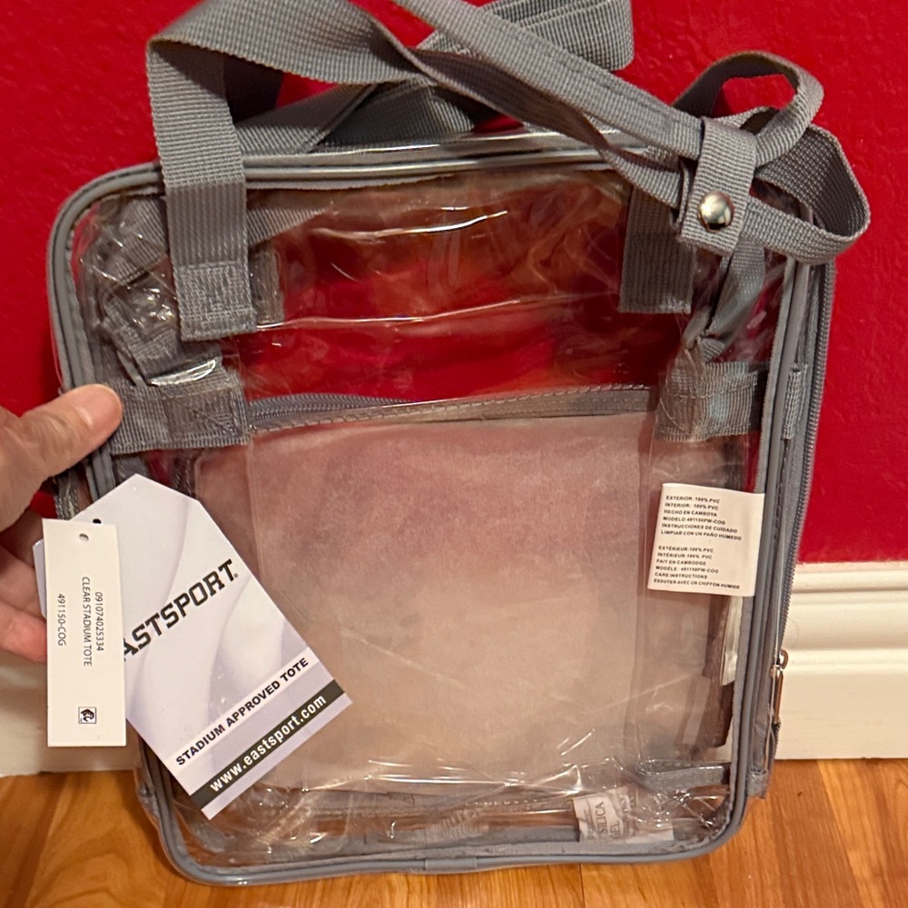 EastSport Transparent Gray Tote Bag
